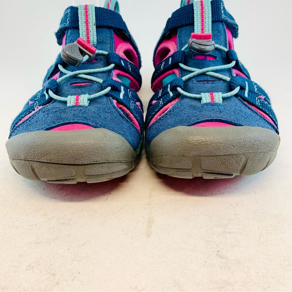 KEEN Big Kid's Youth Blue Pink Seacamp II CNX Waterproof Sandals size 3 EU 35 - Picture 3 of 11